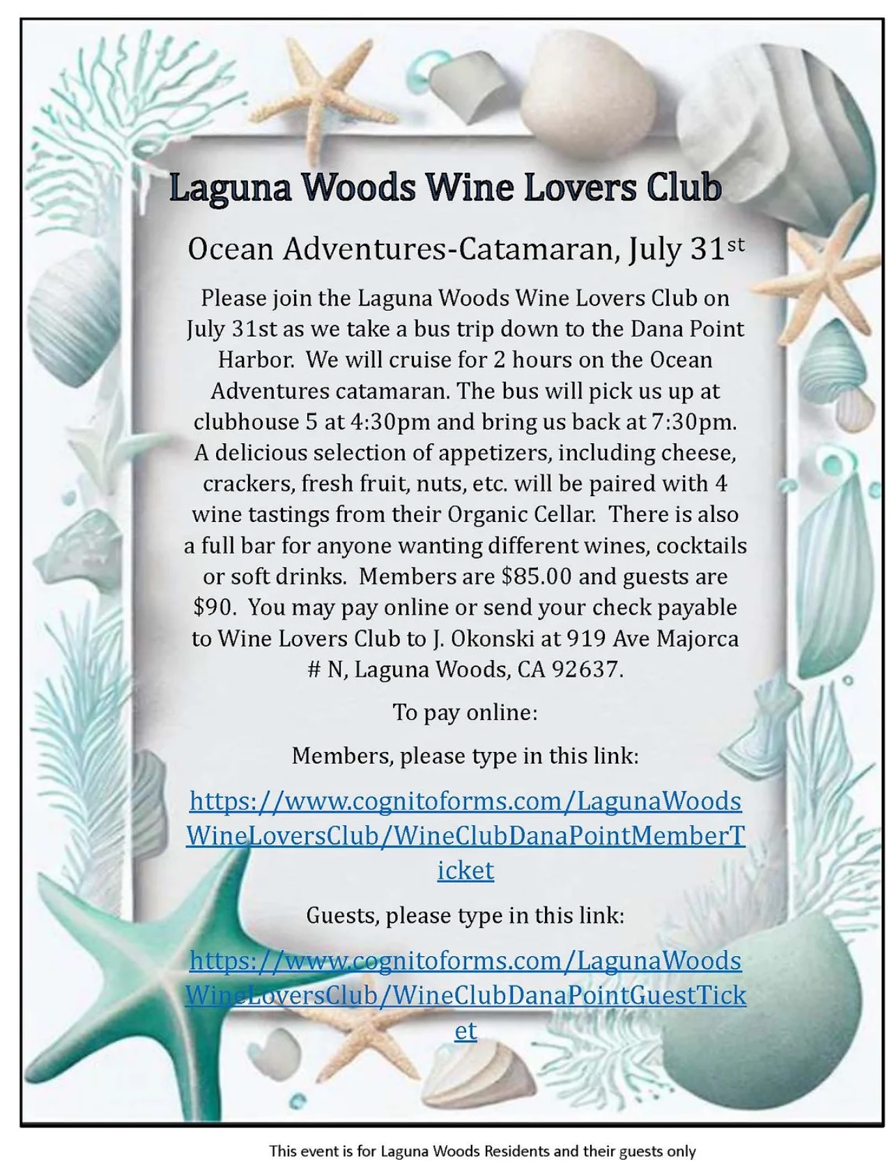 Wine Club - Laguna Woods Club