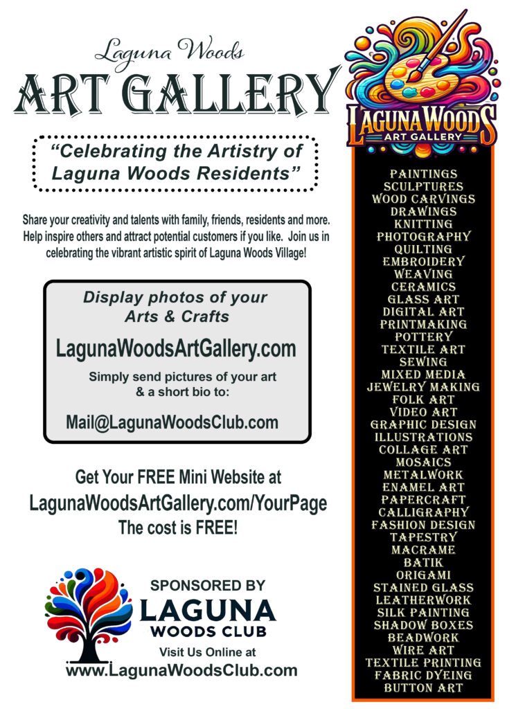 laguna woods art gallery flyer