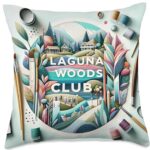 Add a Touch of Art with the Laguna Woods Club Throw Pillow