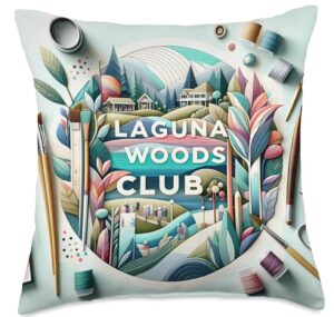 Add a Touch of Art with the Laguna Woods Club Throw Pillow