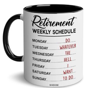 Retirement Weekly Schedule Mug